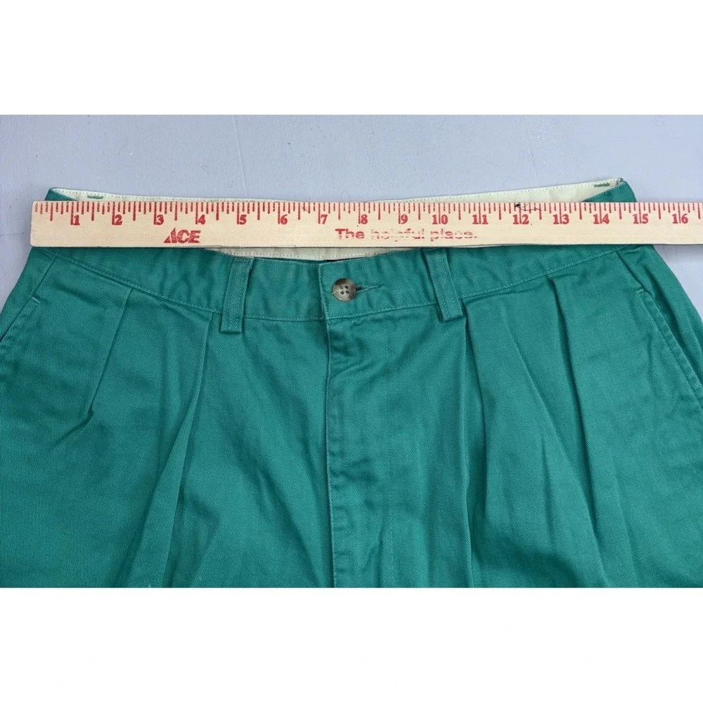 Polo Ralph Lauren Chino Shorts Men's 31 Bright Green Gordon Flat Front Chino VTG